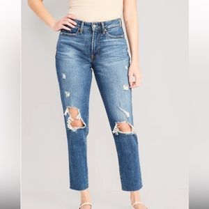 High-Waisted OG Straight Ankle Jeans